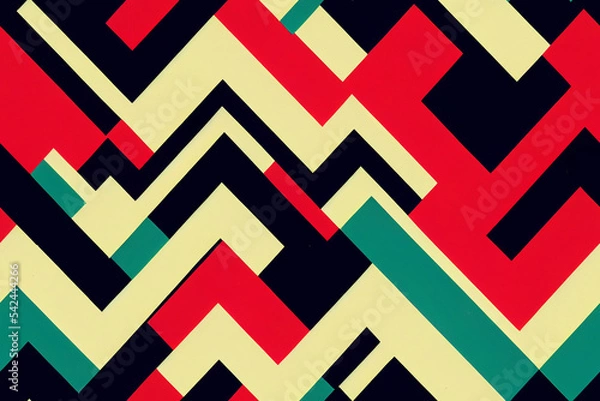 Fototapeta Abstract Art Inspired by San Fran in the 90s
