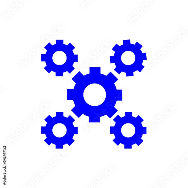 Fototapeta gear,symbol,icon,template,vector