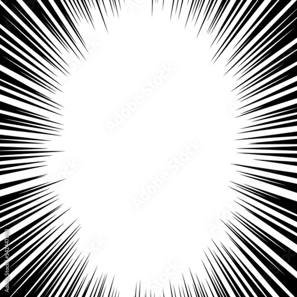 Obraz 集中線　漫画