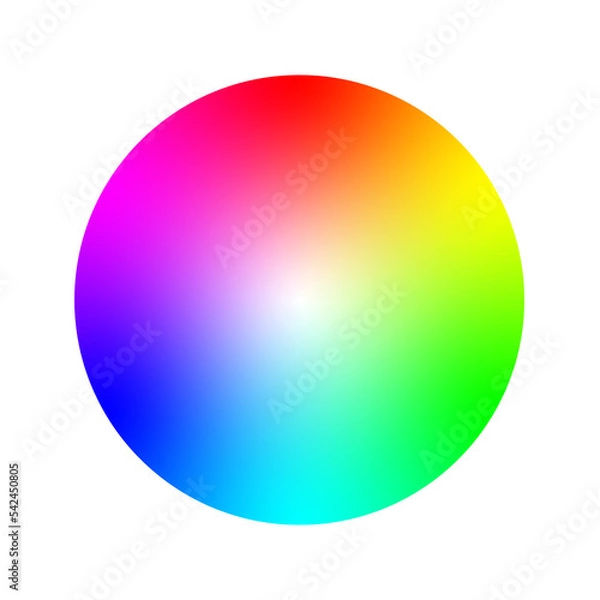 Fototapeta Color wheel RGB spectrum isolated PNG