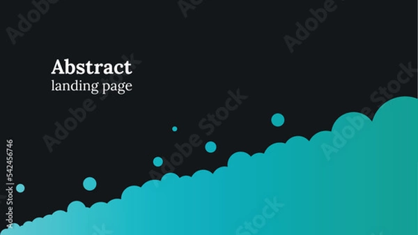 Obraz Abstract landing page