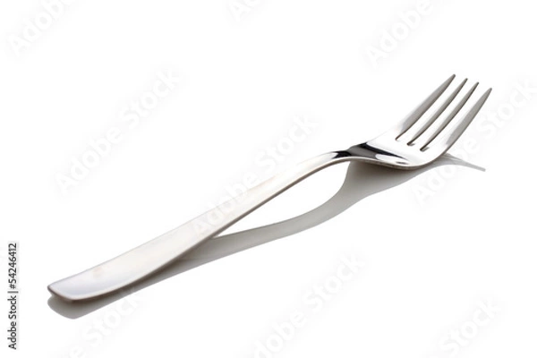 Obraz Fork over white