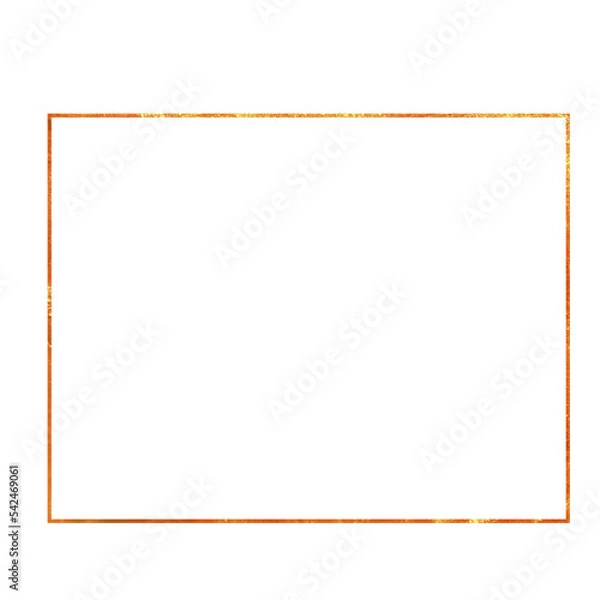 Obraz gold frame, geometry png, design element for invitations, logos, social media . Design frames png. Frames on an isolated transparent background.