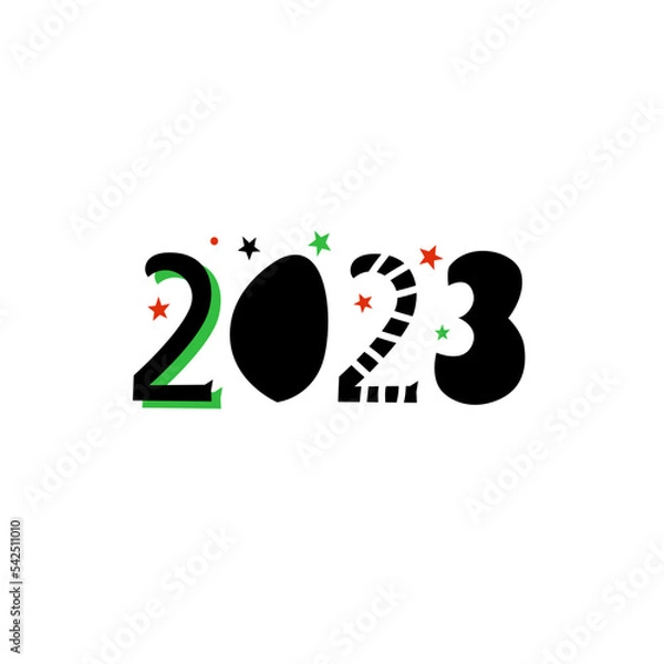 Obraz Happy new year 2023, vector design