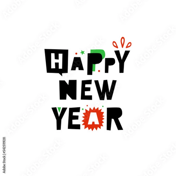 Obraz Happy new year 2023, vector design