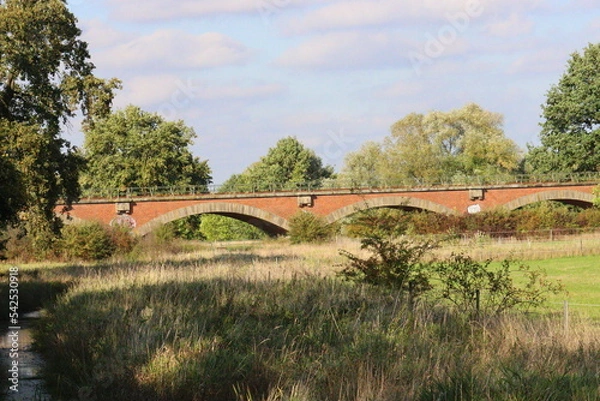 Obraz old bridge over the land