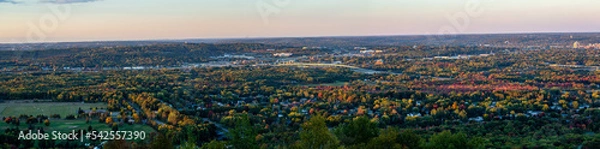 Obraz Wausau, Wisconsin in late September from the view of the Granite Peak summit