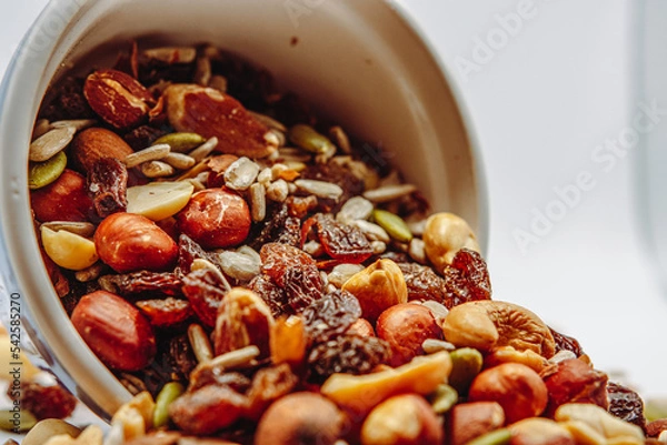 Obraz dried fruits and nuts