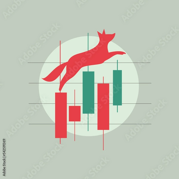 Obraz Logo. Exchange. Trader. Schedule. Fox.