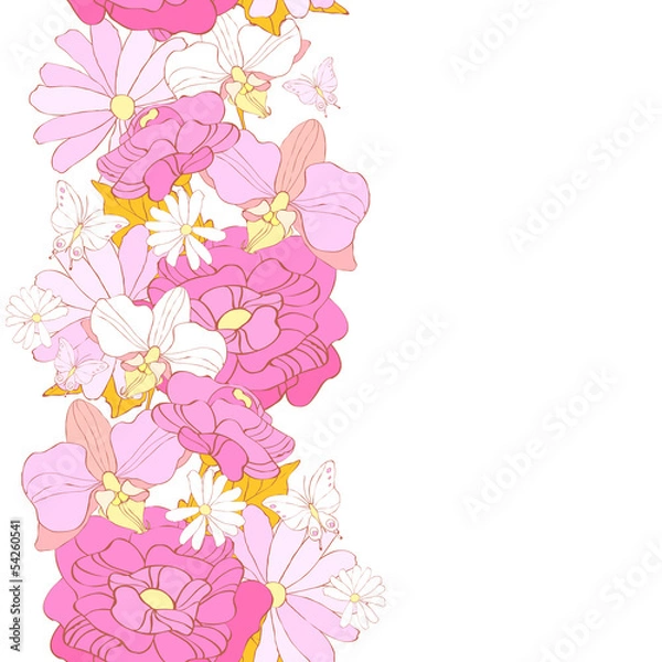 Obraz flowers pattern