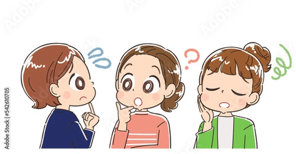 Obraz 会話する女性グループ