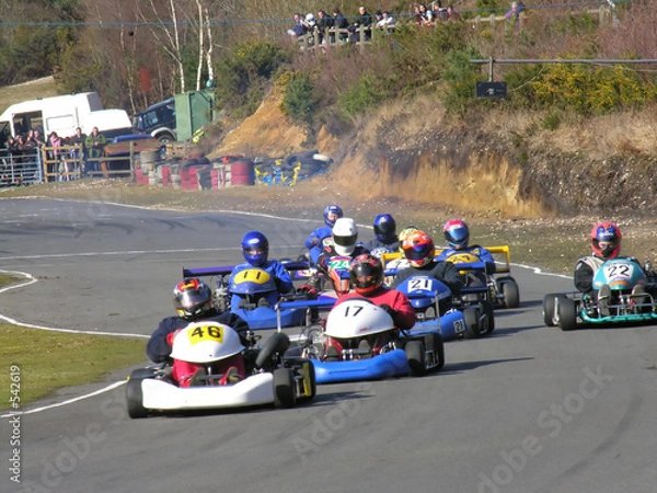 Fototapeta go kart race
