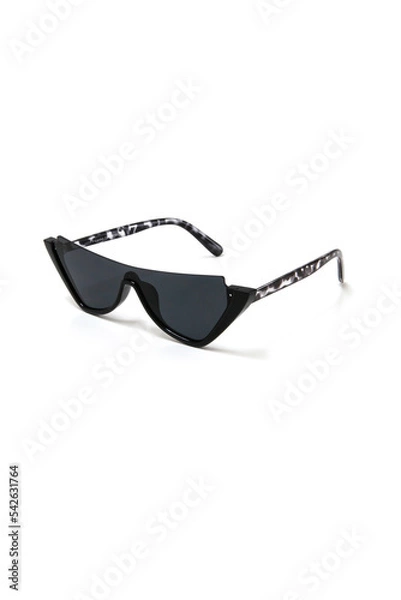 Fototapeta creative sunglasses on white background