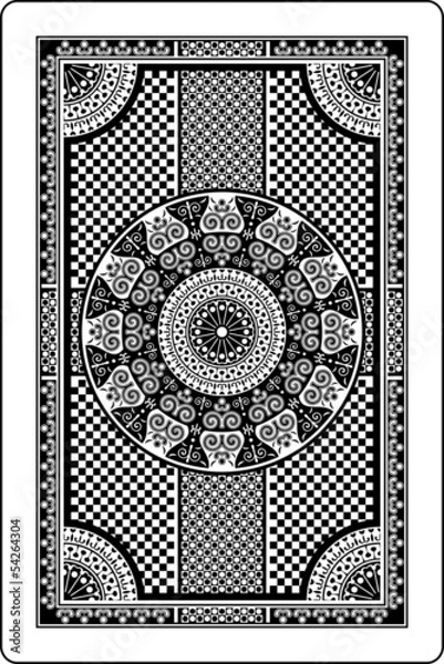 Fototapeta playing card back side