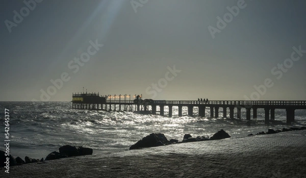 Fototapeta jetty by the ocean