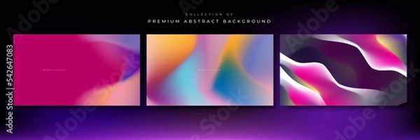 Fototapeta Abstract blurred gradient background with grainy texture vector.