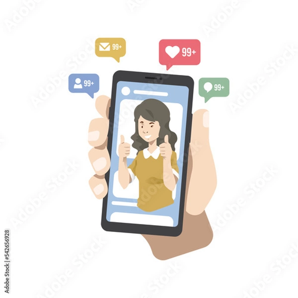 Fototapeta Illustration graphic of Customer Rating. Perfect for banner, social media, etc.	