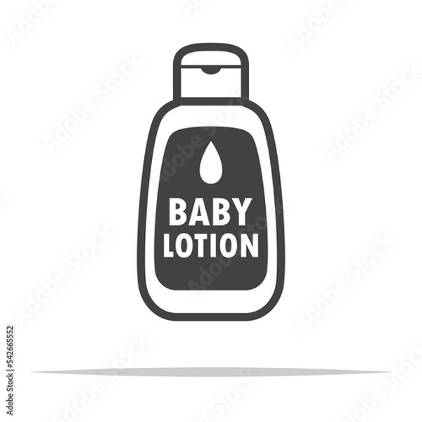 Fototapeta Baby lotion icon transparent vector isolated