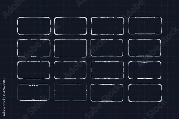 Obraz Abstract tech frame design
