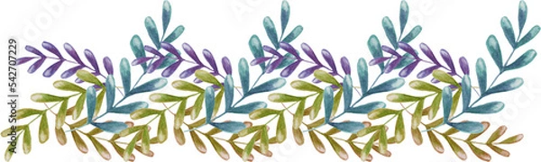 Fototapeta Frame-colored olives leaves