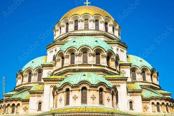 Obraz Coupoles de la cathédrale Alexandre Nevski, Sofia