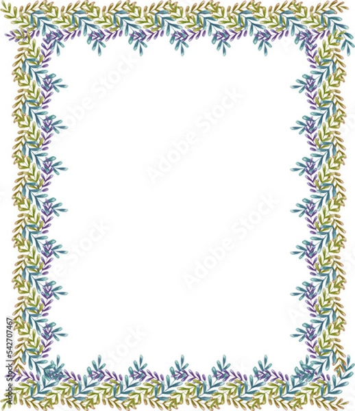 Fototapeta frame with leaves