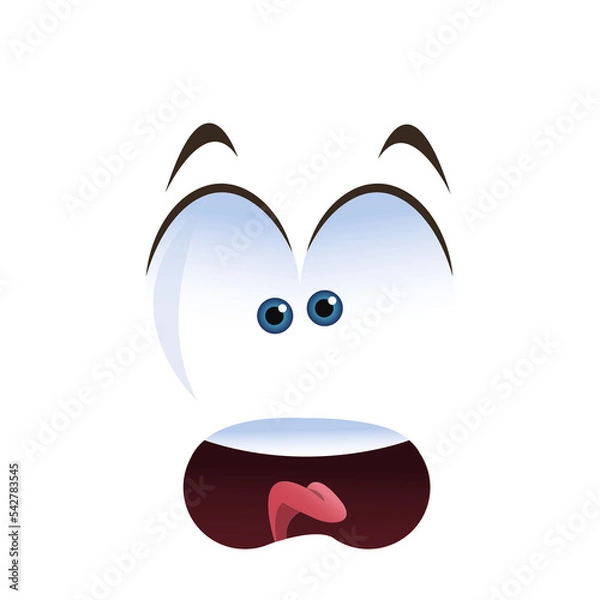 Obraz Scared,Shocked Element PNG Format With Transparent Background	