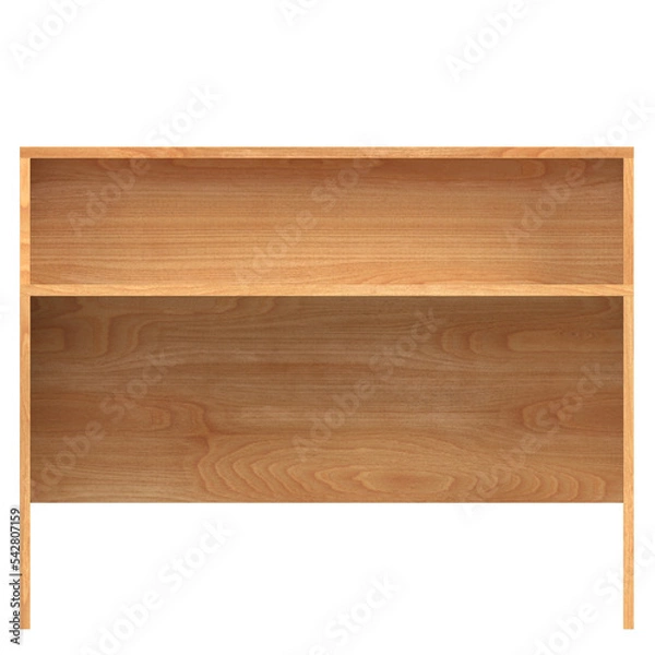 Fototapeta 3d rendering illustration of a desk
