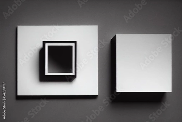 Fototapeta Q A designed in a box shape