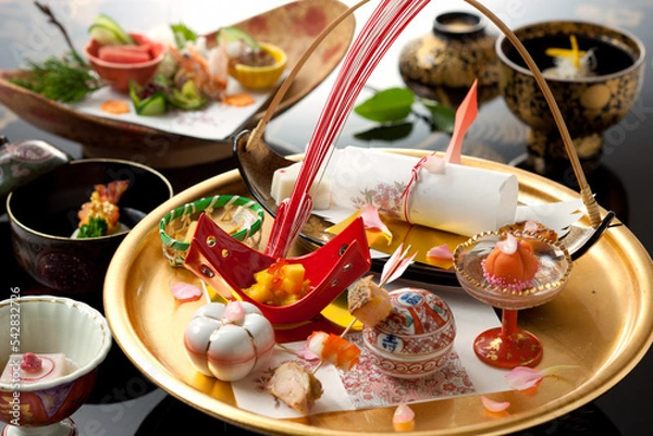 Fototapeta 和食・豪華な会席料理