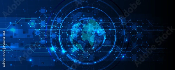 Obraz Abstract World Technology Concept Background Image