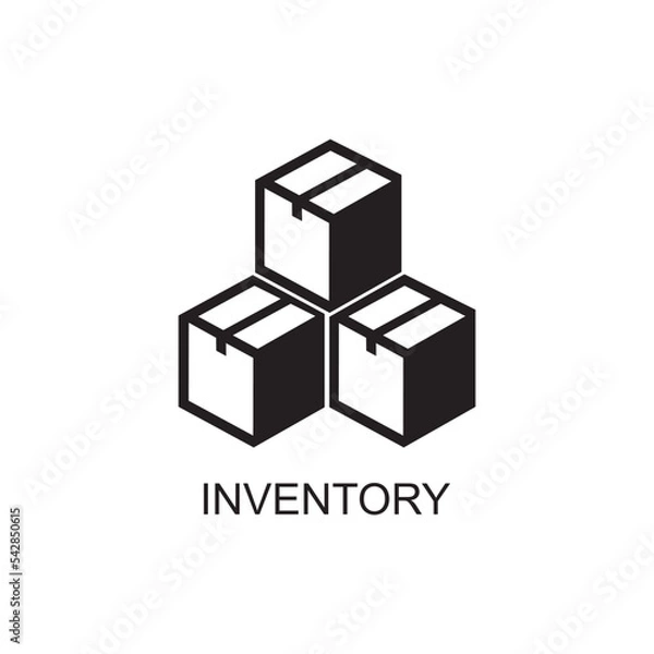 Fototapeta inventory icon , logistic icon vector