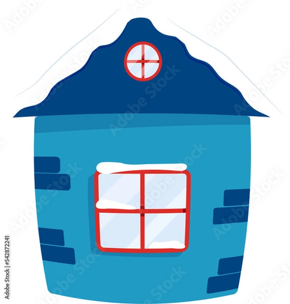 Obraz christmas house with gifts