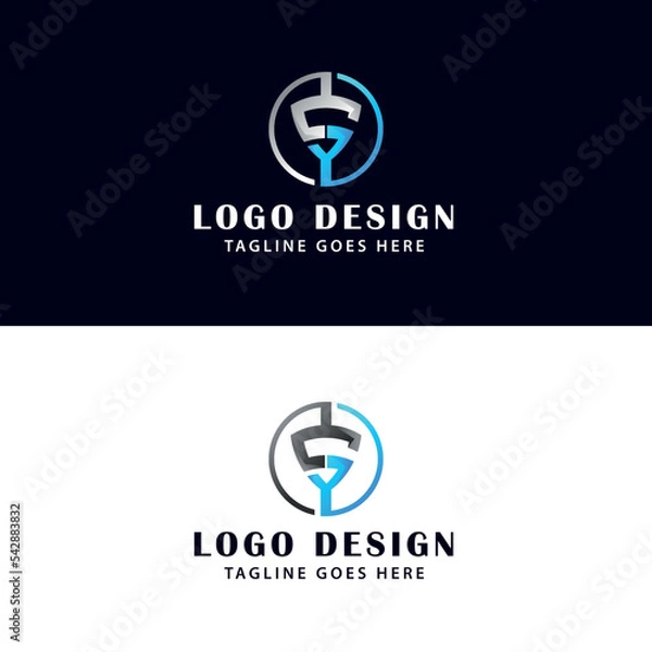 Obraz Letter S logo design - S circle logo design