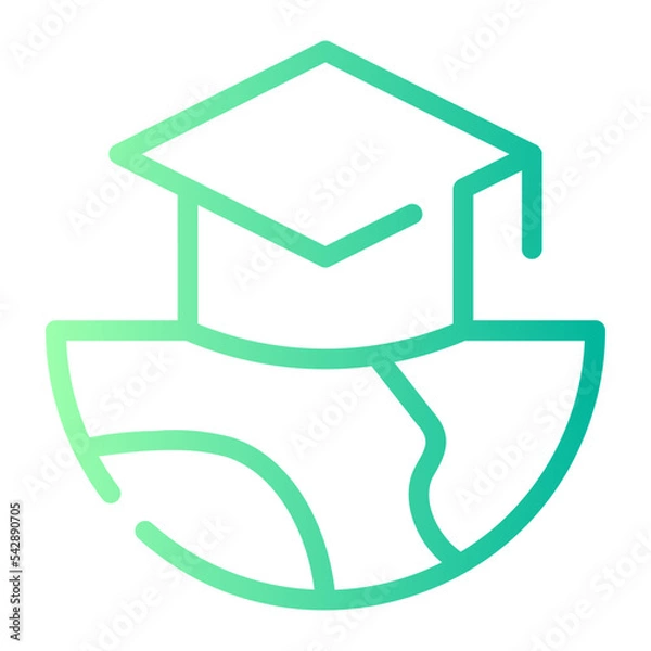 Obraz knowledge gradient icon