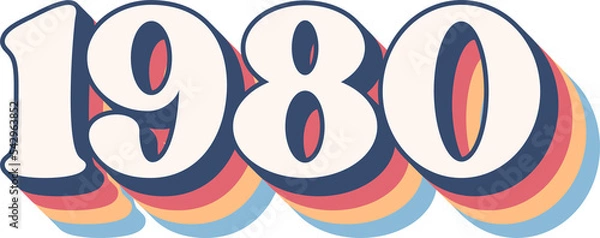 Fototapeta 1980 Year