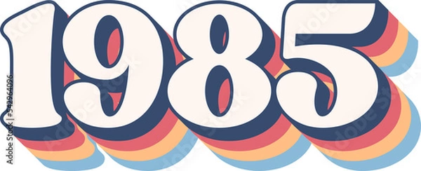 Fototapeta 1985 Year