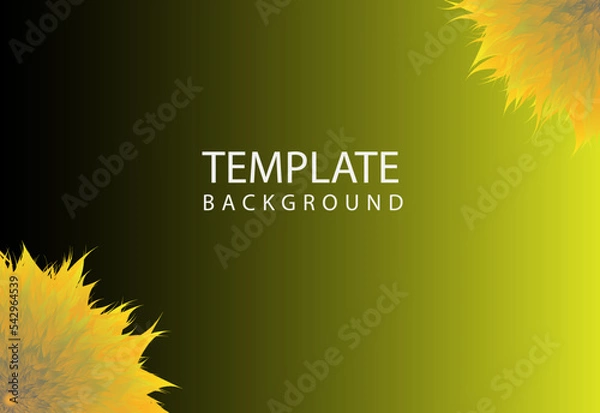 Obraz abstract template background with sunflower