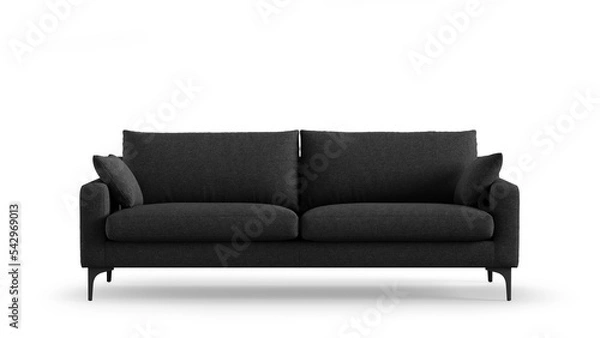 Obraz Modern sofa on isolated white background. Furniture for the modern interior, minimalist design.