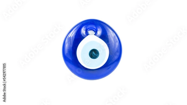 Fototapeta evil eye bead png. Traditional Turkish culture items. Blue bead for prevent bad luck