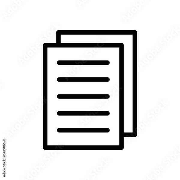 Fototapeta Paper icon vector design template