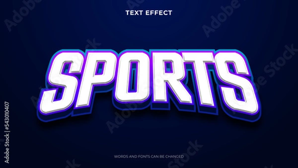 Obraz editable sport text effect