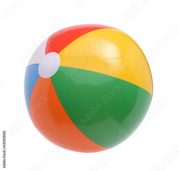 Obraz Beach ball isolated on a white background