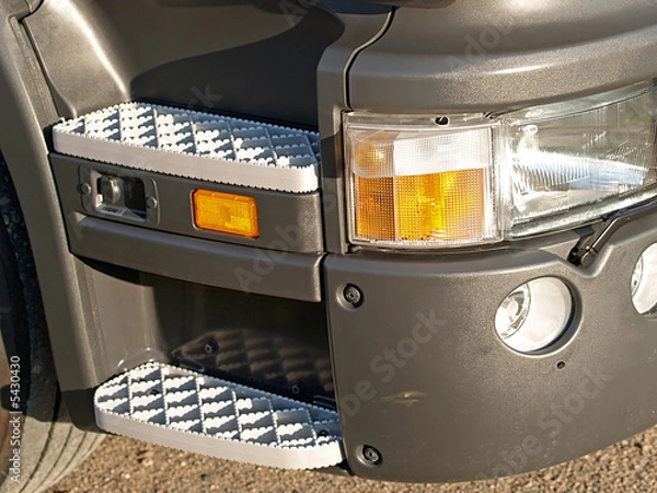 Obraz Step of truck car, close-up