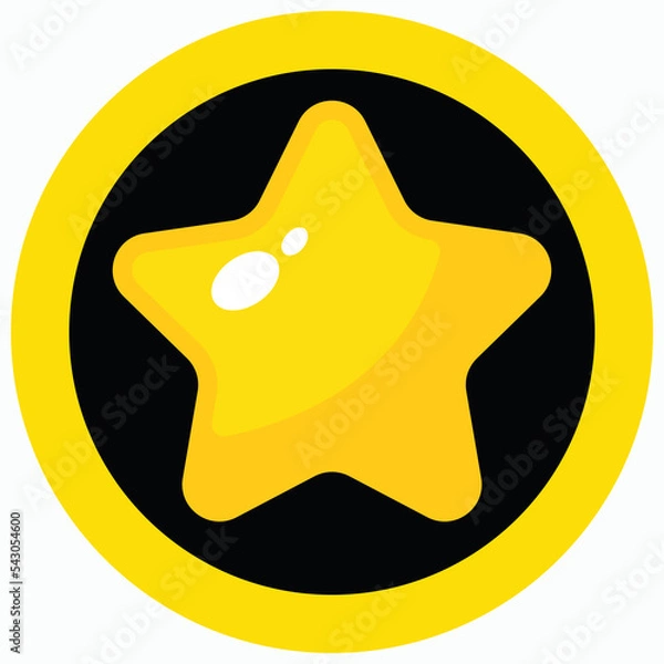 Fototapeta Work star icon vector illustration.