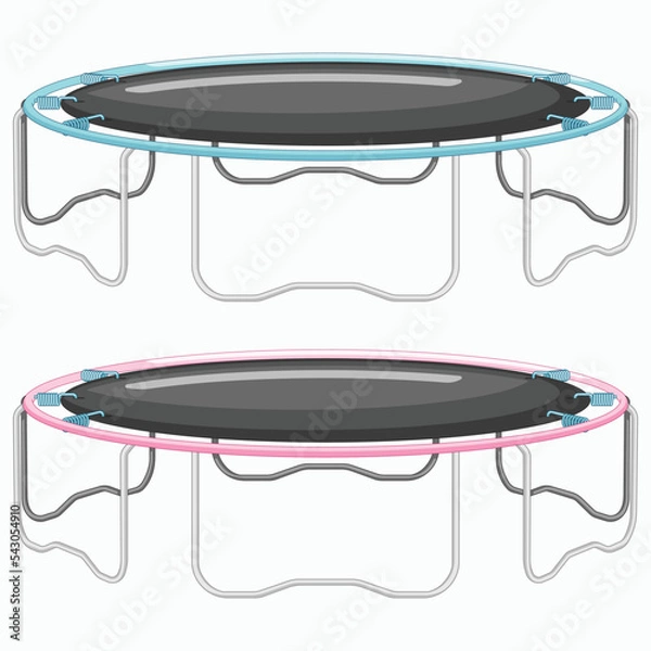 Fototapeta trampoline vector illustration.