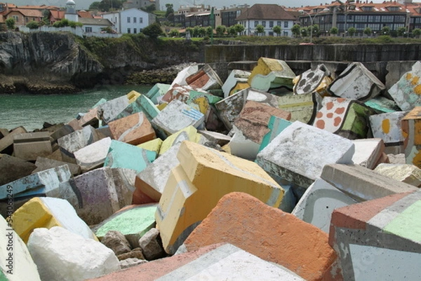 Fototapeta Bloques de hormigón 
