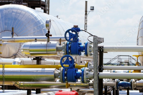 Obraz industrial pipes