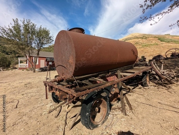 Obraz old farm equipment