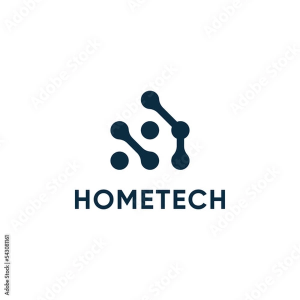 Obraz Tech house logo design inspiration